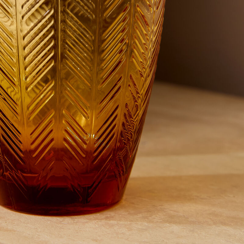 missoni home zig zag water glass orange