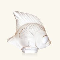 lalique fish figurine small gold