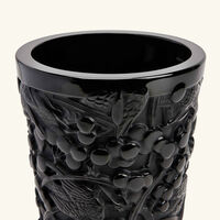 lalique merles et raisins vase small black