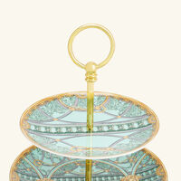 versace scala del palazzo cake stand green