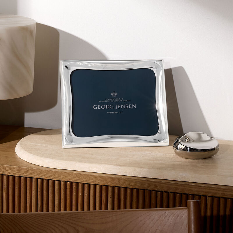 جورج جنسن إطار الصور كوبرا فضي كبير