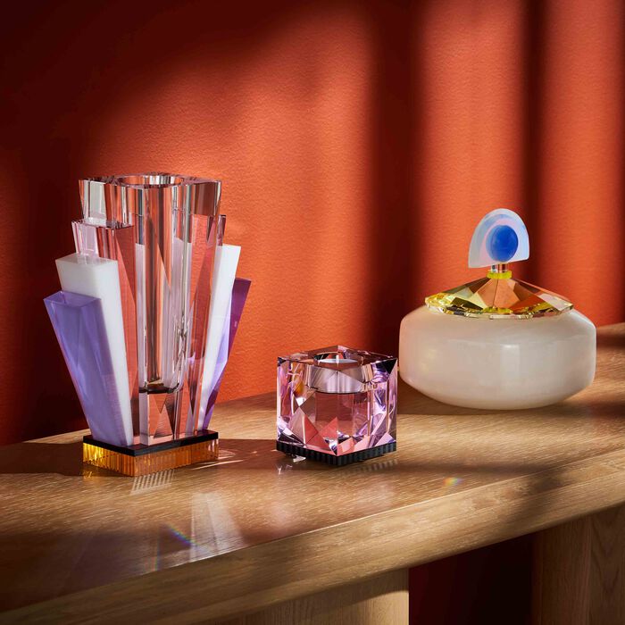 reflections copenhagen ophelia tea light holder pink