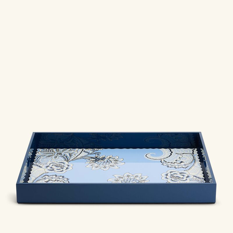 etro bloom tray rectangular blue