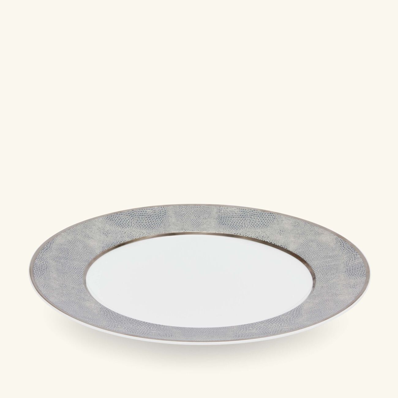 Sauvage Dinner Plate Round Grey 26cm bernardaud sauvage dinner plate round grey 26cm