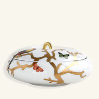 bernardaud aux oiseaux decorative box gold