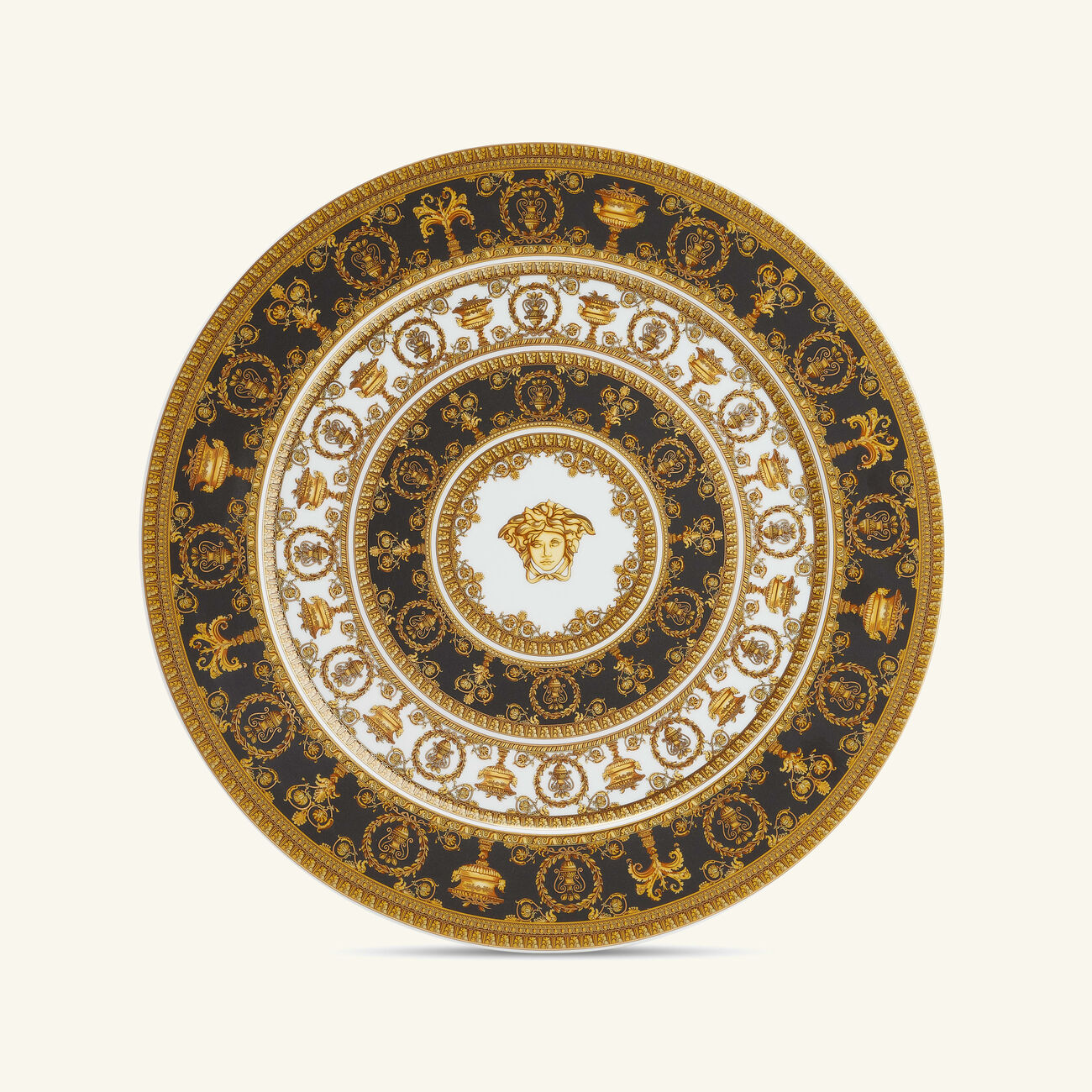 versace i love baroque charger plate round gold 33cm