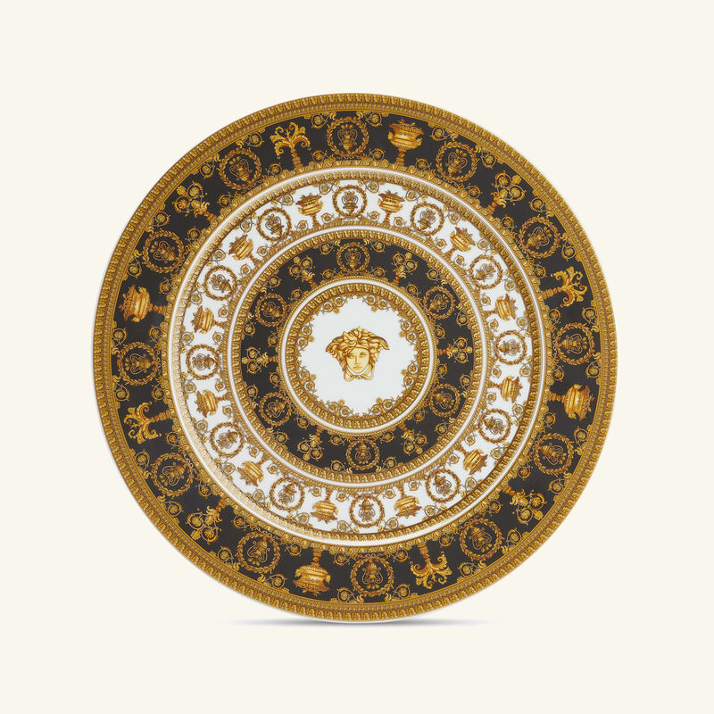 versace i love baroque charger plate round gold 33cm