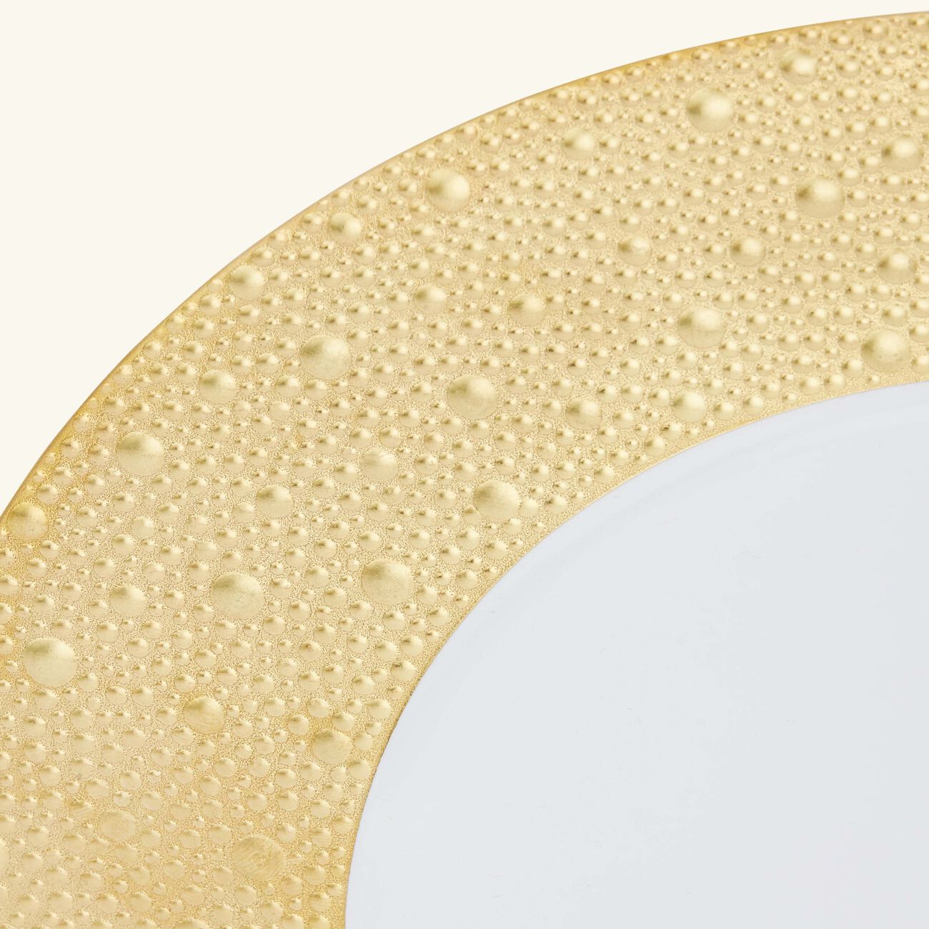 bernardaud ecume dinner plate round gold 26cm