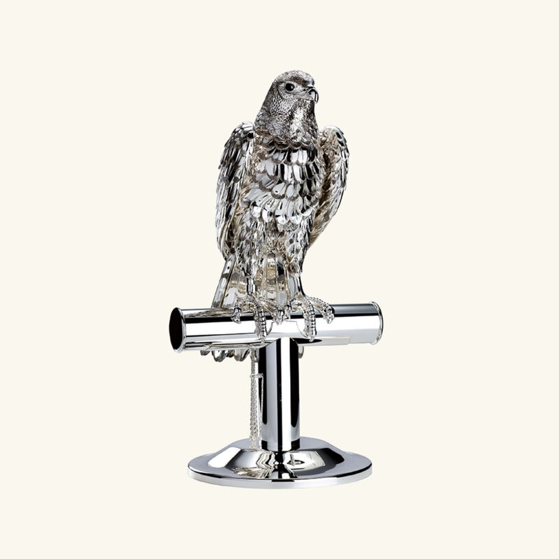 Faucon Hawk on High Basement Sculpture Medium Silver Plated Limited Edition christofle faucon hawk on high basement sculpture medium silver plated limited edition