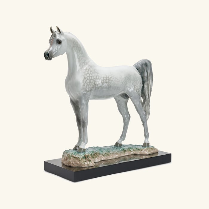 lladro arabian pure breed sculpture large white limited edition