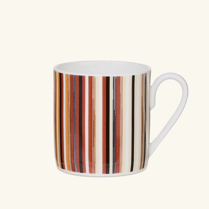STRIPES Coffee Cup & Saucer Multicolor Set of 2 missoni home stripes coffee cup saucer multicolor set of 2
