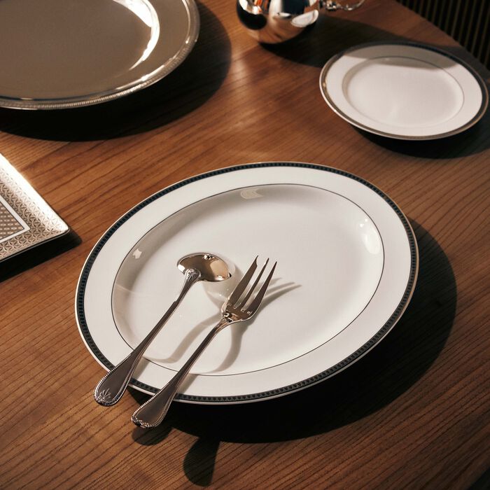 christofle malmaison serving platter oval silver 38cm