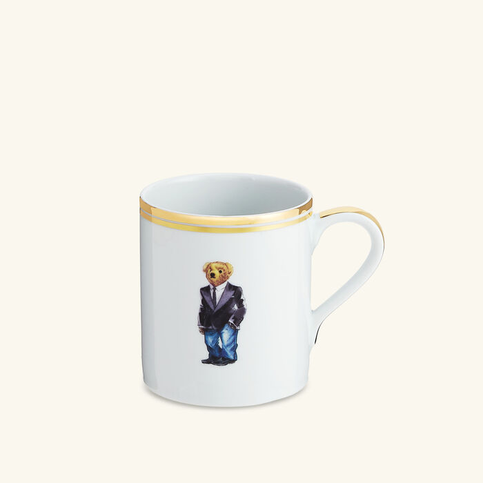ralph lauren home wilshire tux bear mug white set of 4