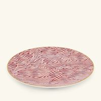 bernardaud collection braqueni charger plate round red 29cm