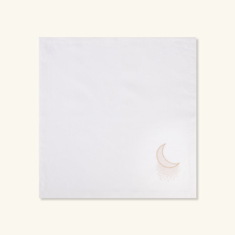 catherine denoual fairy moon napkin white