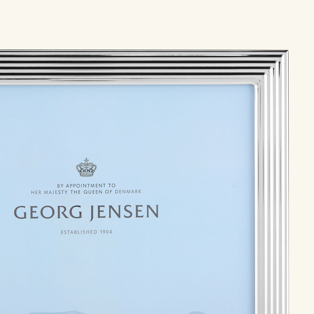 جورج جنسن إطار الصور بيرنادوت فضي كبير