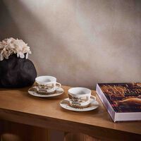 Versailles Enchante Tea Cup & Saucer Gold Set Of 2 bernardaud versailles enchante tea cup saucer gold set of 2