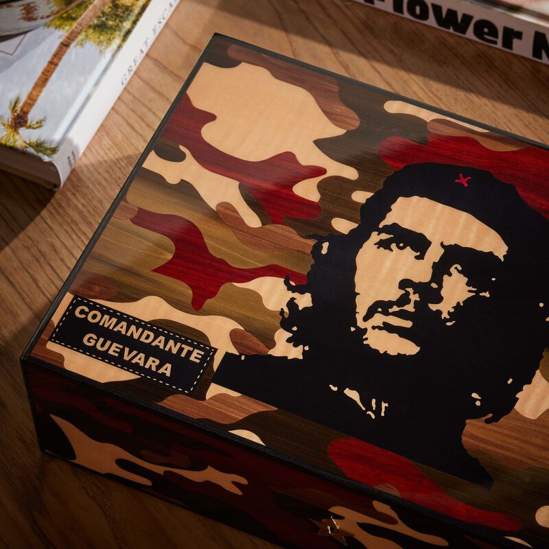 elie bleu che camouflage cigar humidor red limited edition