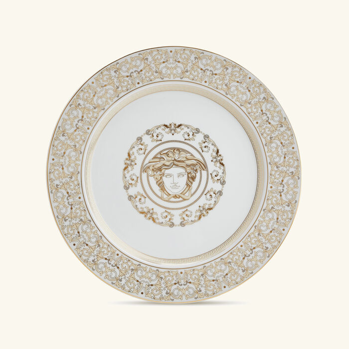versace medusa gala charger plate round white 30cm