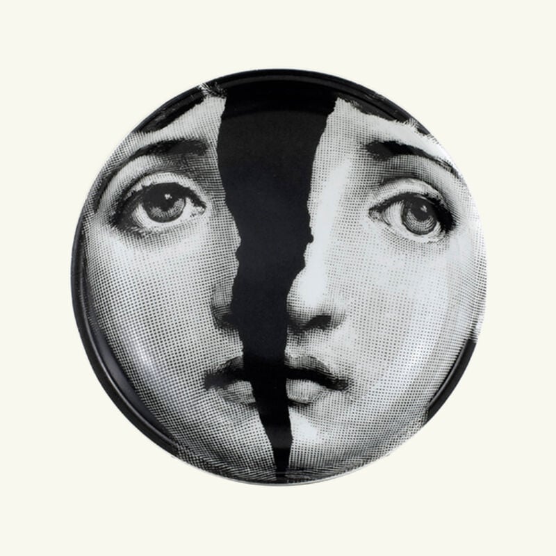 Tema e Variazioni no.10 Ashtray Round Small Black fornasetti tema e variazioni no 10 ashtray round small black