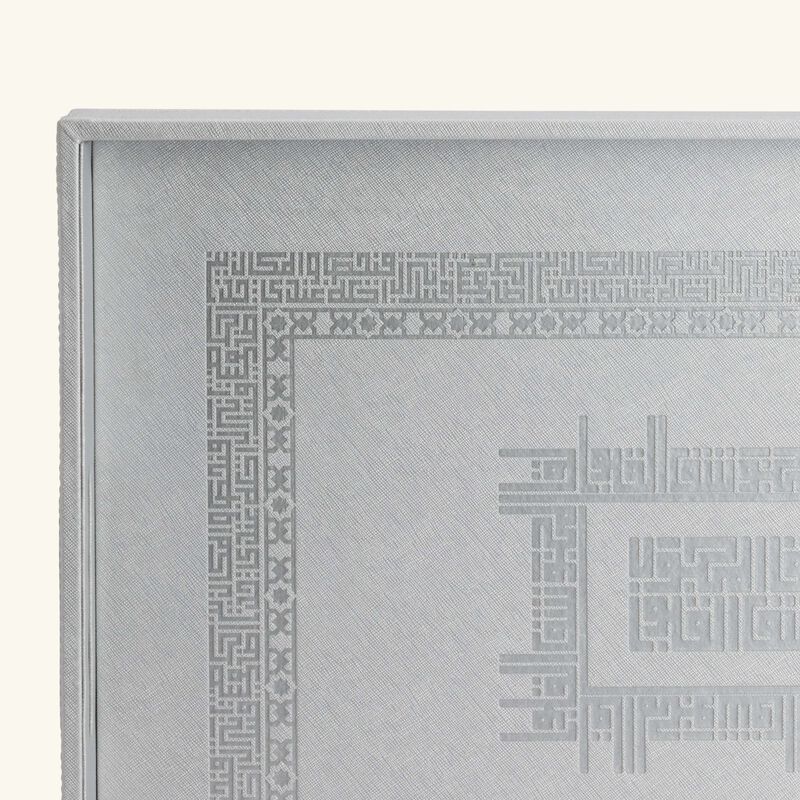 دملاج صينية الضيافة شفا مستطيلة باللون الفضي 49   36 سم