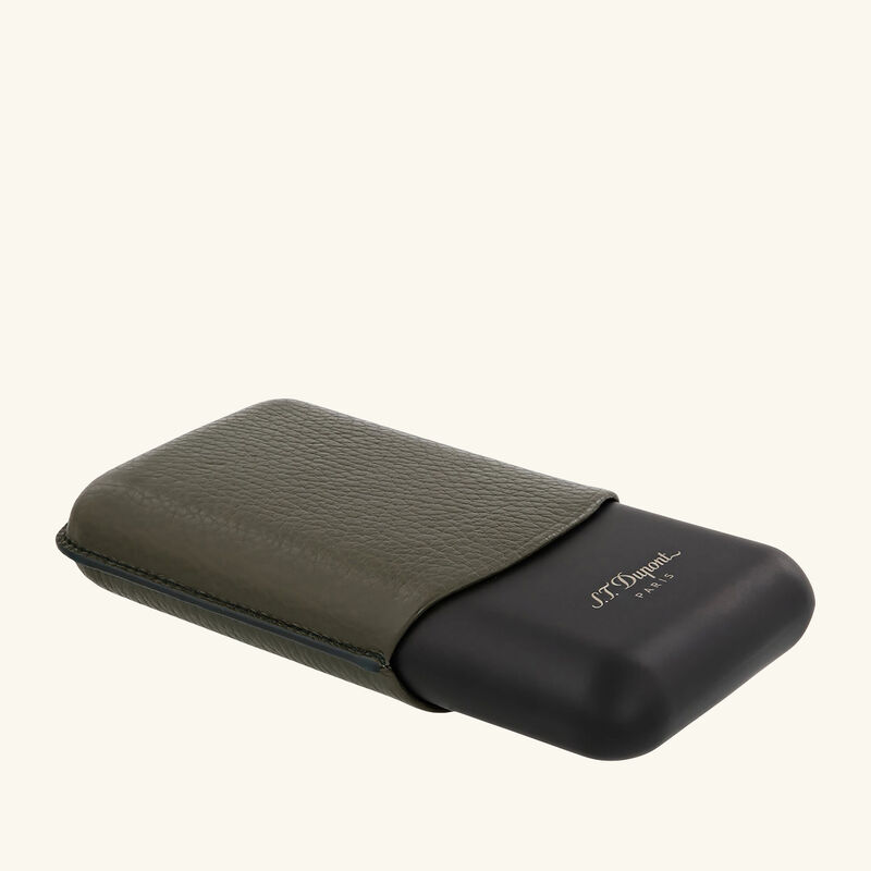 st dupont cigar case brown