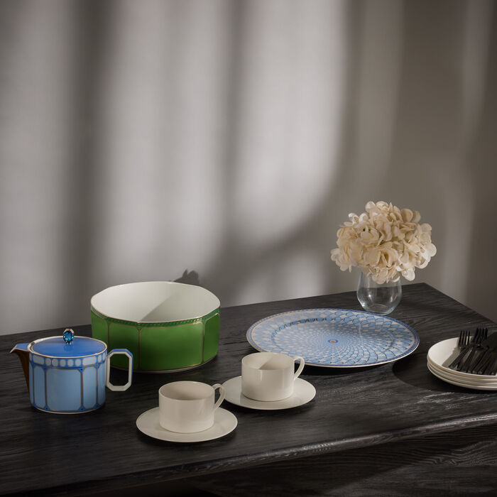 rosenthal signum azure tea pot blue