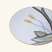marie daage handpainted dessert plate round green 21cm