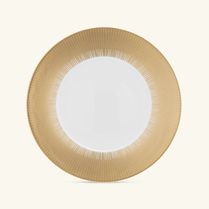 bernardaud sol service plate round gold 31cm