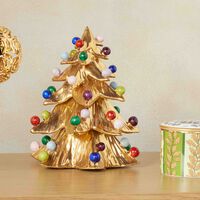 villari christmas tree ornament small gold