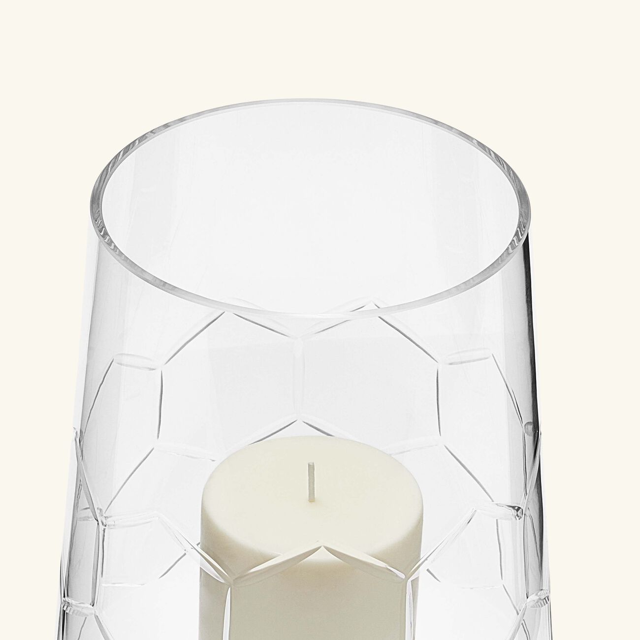 christofle madison 6 hurricane candle holder stainless steel