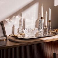 لاليك وعاء ديكور كومبيين من الكريستال الشفاف