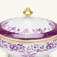 bernardaud prunus soup tureen purple