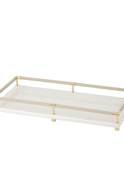 Shop Tanagra Vanity Tray Lacquered Wood Base 377114571616