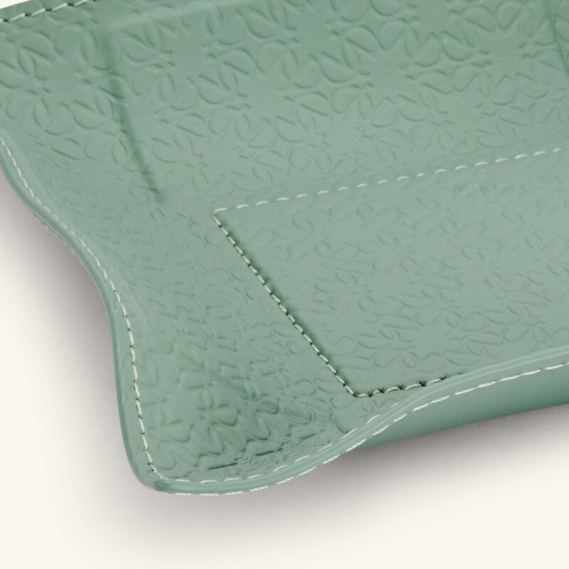 Elie Saab Monogram Trinket Tray Square Small Agata Green giobagnara elie saab monogram trinket tray square small agata green