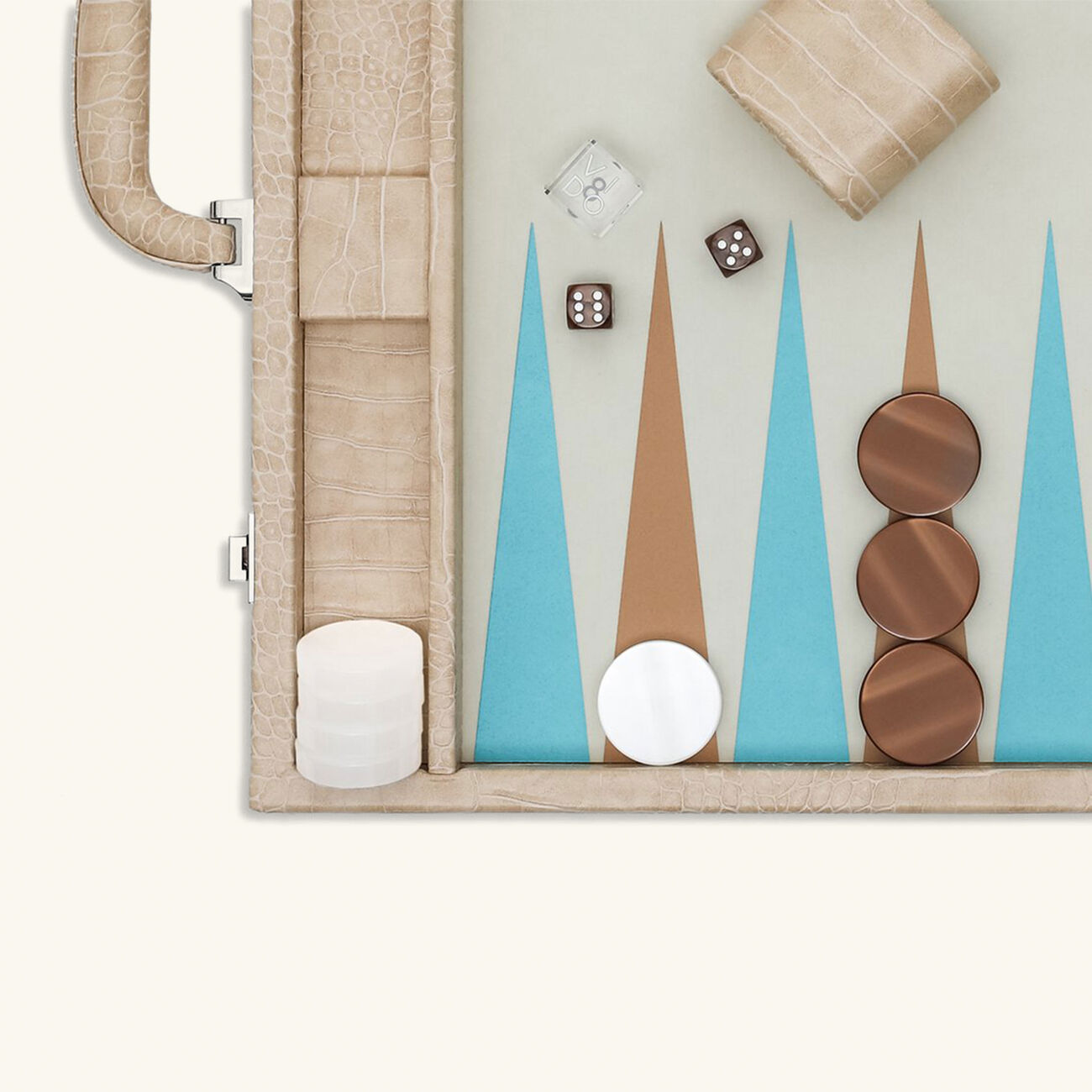 Alligator Backgammon Set Large vido alligator backgammon set large