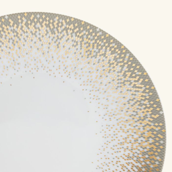 haviland souffle d or dessert plate round gold 22cm