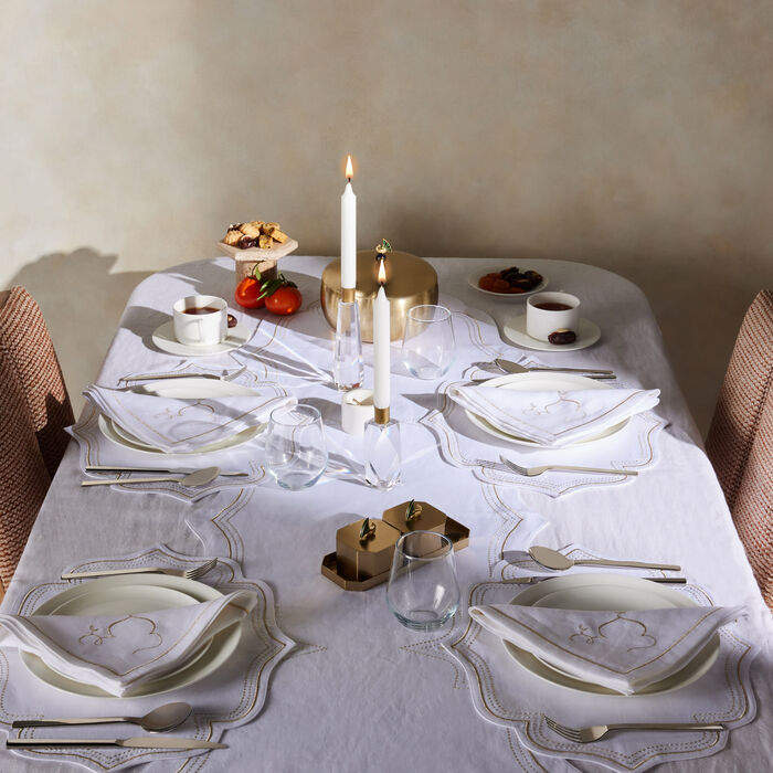 catherine denoual alcazar table runner white