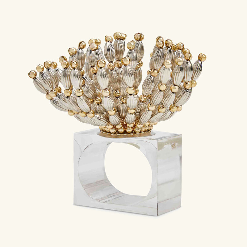 Bead Burst Napkin Ring Silver kim seybert bead burst napkin ring silver