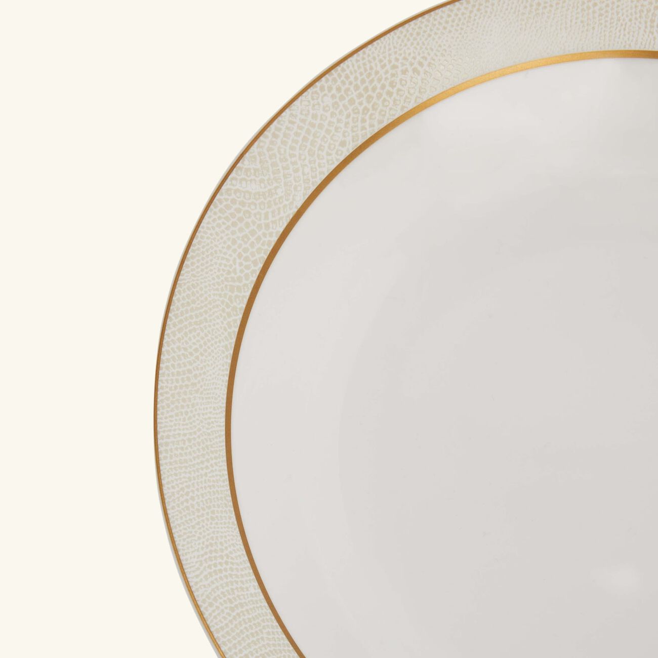 bernardaud sauvage blanc open vegetable bowl gold