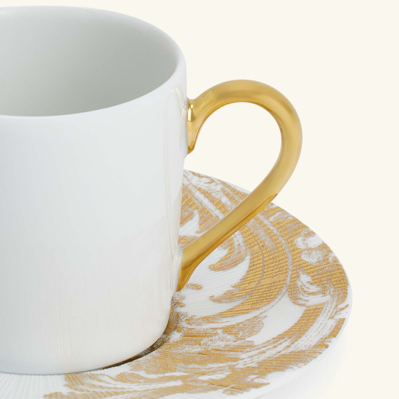 haviland stanislas coffee cup saucer gold set of 4