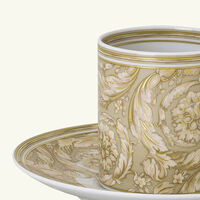 versace barocco beige coffee cup saucer