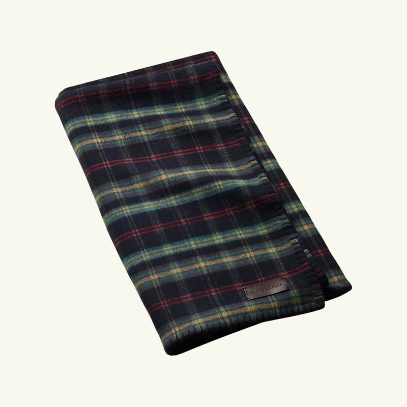 ralph lauren home georgia throw blanket blue