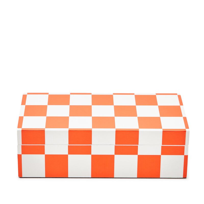 Lacquer Checkerboard Box, large