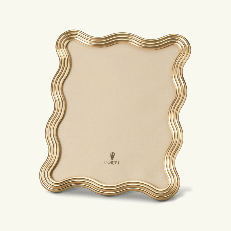 l objet ripple frame 20x25 cm gold