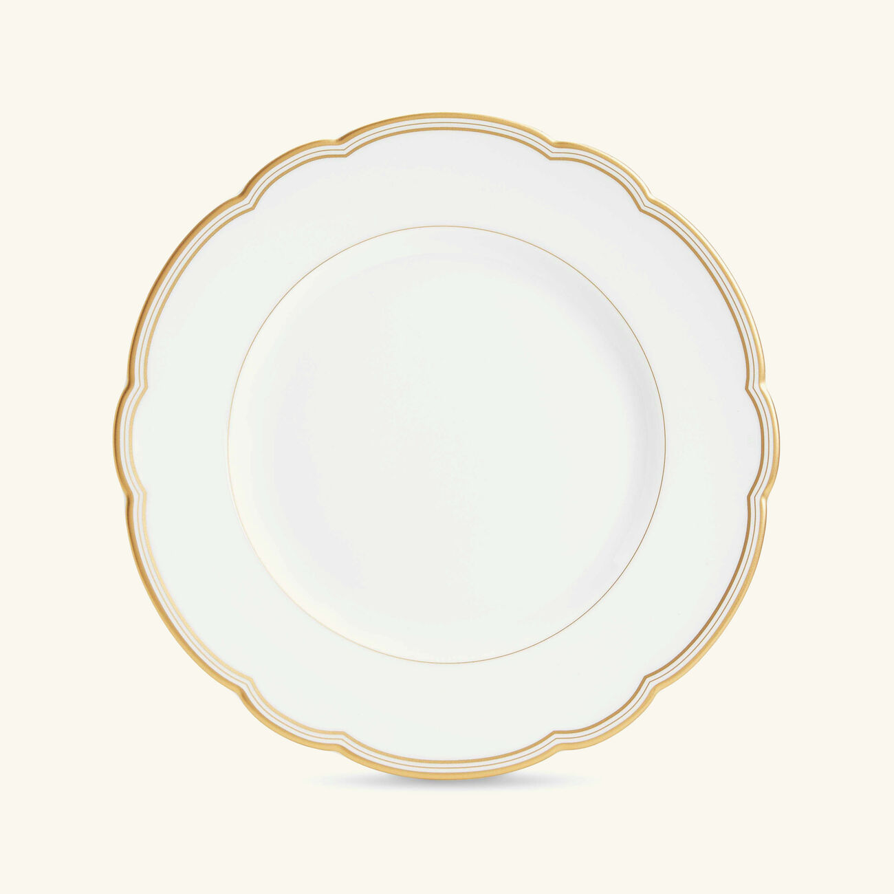 bernardaud pompadour salad plate round gold 21cm