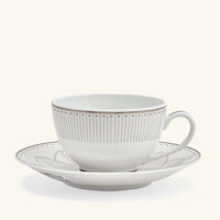 christofle malmaison imp riale coffee cup saucer gold set of 2