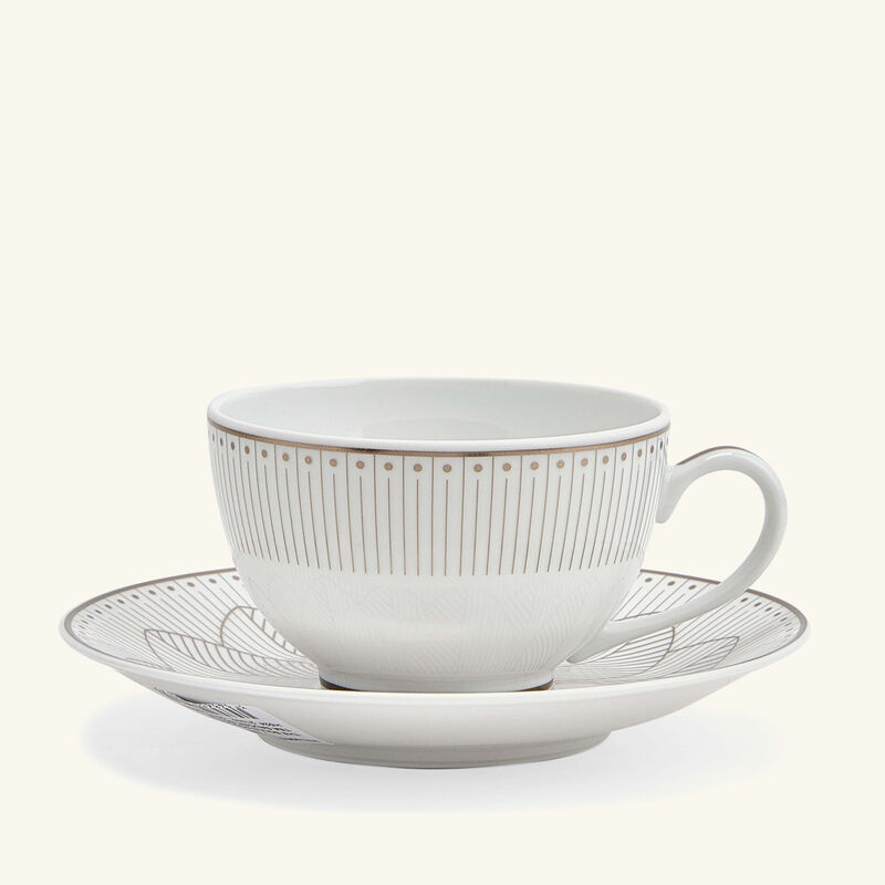 christofle malmaison imp riale coffee cup saucer gold set of 2