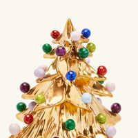 villari christmas tree ornament small gold