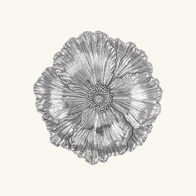 buccellati poppy flower bowl medium silver